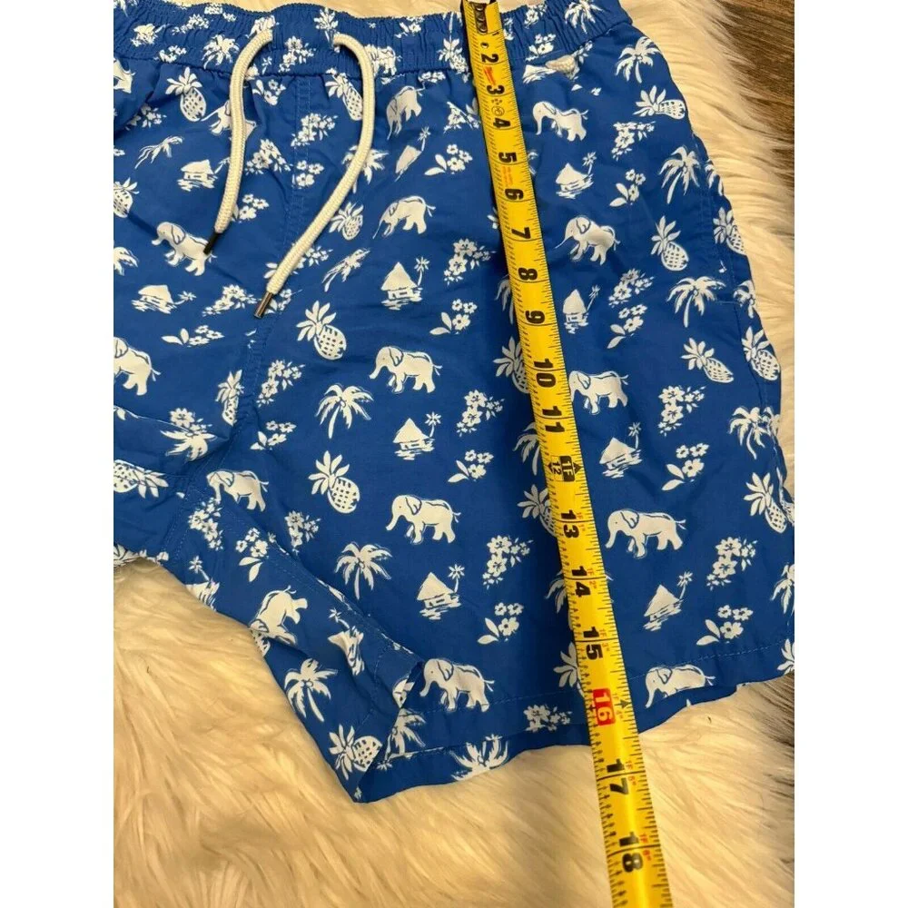 Polo Ralph Lauren‎ Size Large Vacation Theme Swimsuit Trunks Elephant Pineapple